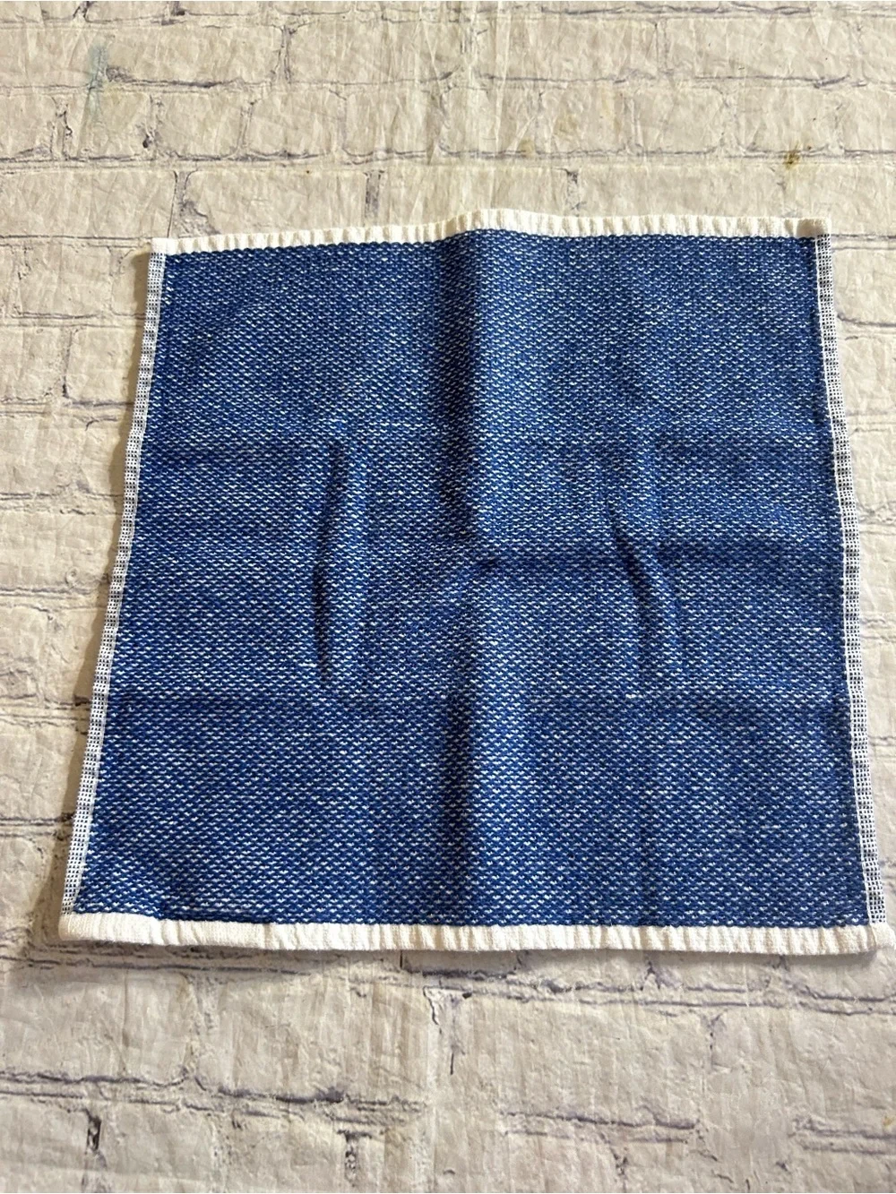 WILLIAMS SONOMA CALIFORNIA 100% COTTON (4) DISH CLOTHS BLUE/WHITE COLORS